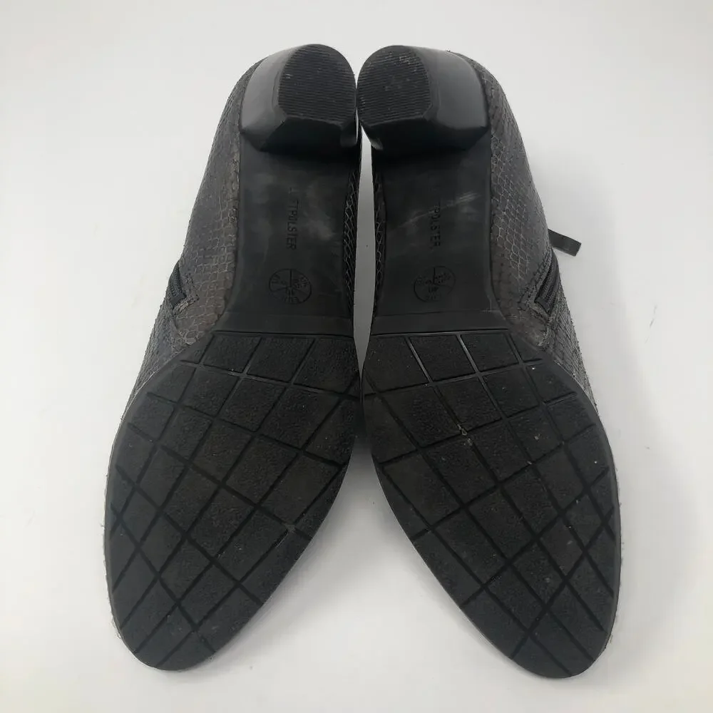 Ara Luftpolster Snake Faux Leather Copper Booties